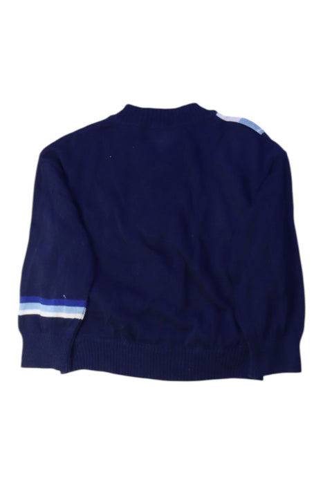 A Navy Zippered Sweatshirts from Comme Ca Ism in size 18-24M for boy. (Back View)