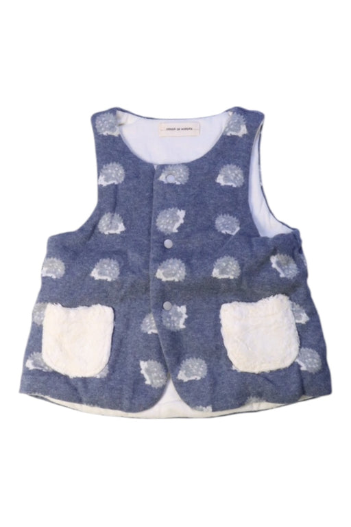 A Blue Outerwear Vests from Sense of Wonder in size 12-18M for neutral. (Front View)