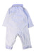 A White Long Sleeve Rompers from Chickeeduck in size 12-18M for boy. (Back View)