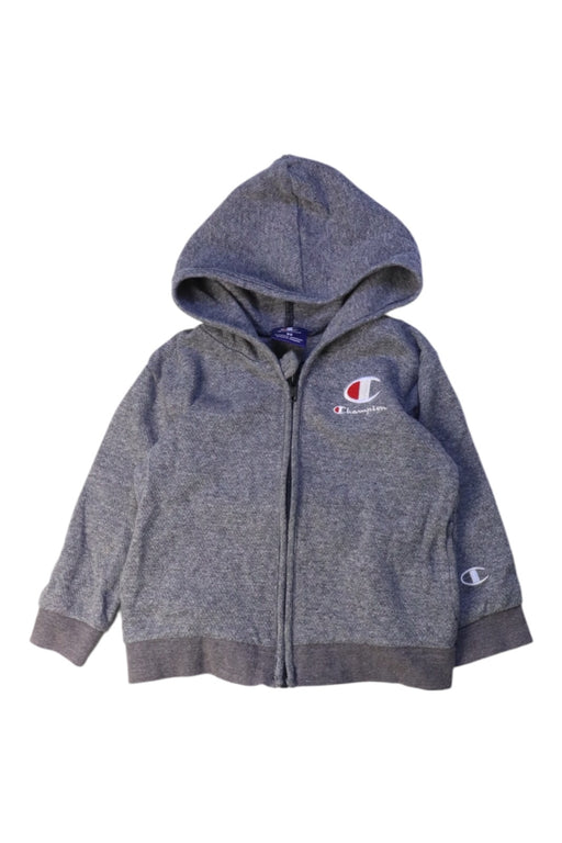 A Grey Hooded Sweatshirts from Champion in size 2T for boy. (Front View)