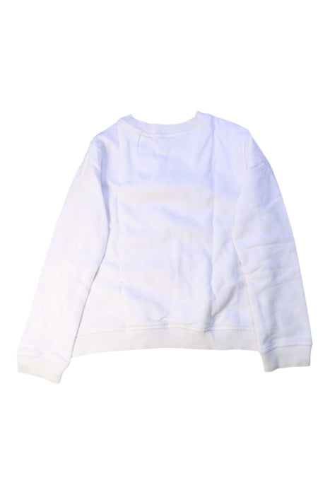 A White Crewneck Sweatshirts from Emile et Ida in size 8Y for girl. (Back View)