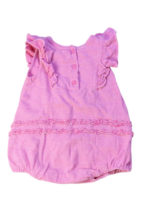 A Pink Sleeveless Rompers from Bébé by Minihaha in size 0-3M for girl. (Back View)