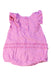 A Pink Sleeveless Rompers from Bébé by Minihaha in size 0-3M for girl. (Back View)