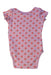 A Pink Short Sleeve Bodysuits from Oeuf in size 0-3M for girl. (Back View)