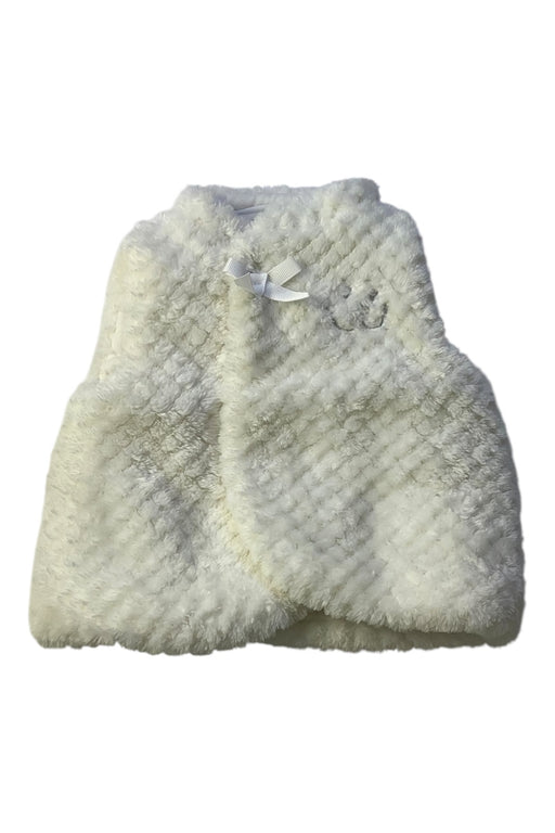 A White Outerwear Vests from Noukie's in size 3-6M for girl. (Front View)