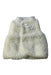 A White Outerwear Vests from Noukie's in size 3-6M for girl. (Front View)