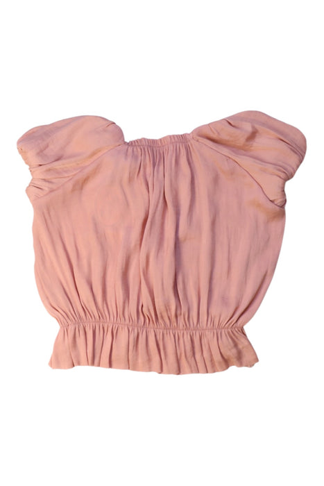 A Pink Sleeveless Tops from Maileg in size 4T for girl. (Back View)