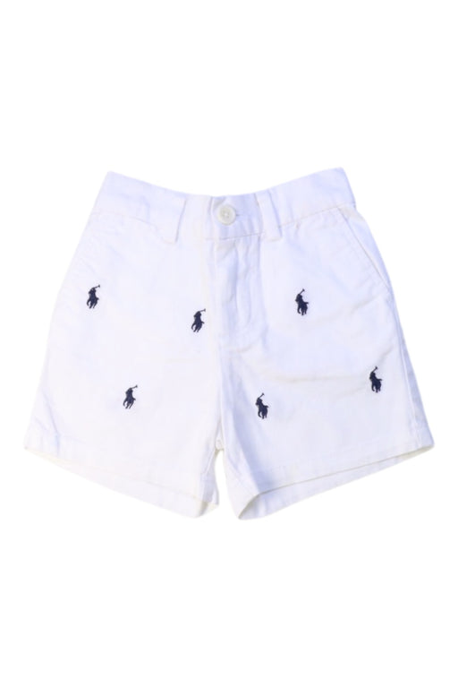 A White Shorts from Ralph Lauren in size 6-12M for boy. (Front View)