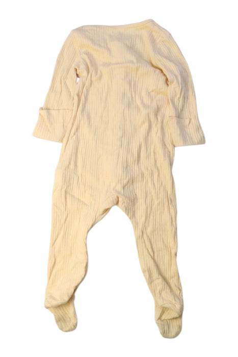 A Yellow Onesies from Mori in size 0-3M for neutral. (Back View)