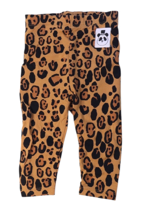A Brown Leggings from Mini Rodini in size 0-3M for boy. (Front View)