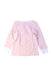 A Pink Long Sleeve Tops from Mori in size 3-6M for girl. (Back View)