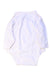 A White Long Sleeve Bodysuits from Mori in size 3-6M for girl. (Back View)