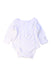 A White Long Sleeve Bodysuits from Mori in size 3-6M for neutral. (Back View)