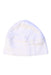 A White Beanies from Mori in size 0-3M for neutral. (Front View)