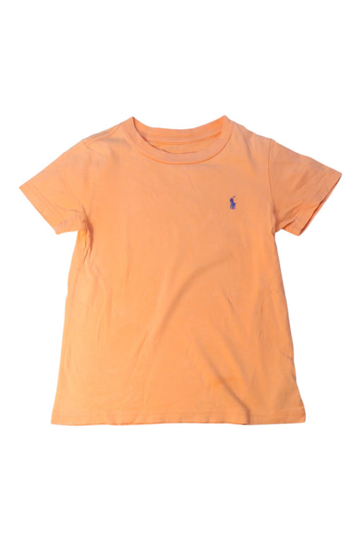 A Orange Short Sleeve T Shirts from Polo Ralph Lauren in size 4T for boy. (Front View)