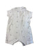 A White Short Sleeve Rompers from The Little White Company in size 3-6M for boy. (Back View)