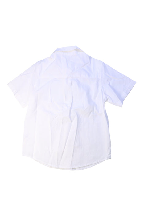 A White Short Sleeve Shirts from Balabala in size 5T for boy. (Back View)