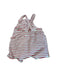 A Red Sleeveless Rompers from Bout'Chou in size 0-3M for neutral. (Back View)