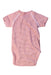 A Pink Short Sleeve Bodysuits from Petit Bateau in size 0-3M for neutral. (Back View)