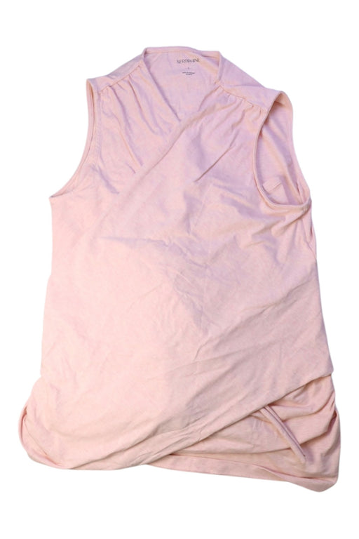 A Pink Sleeveless Tops from Seraphine in size Maternity-L for maternity. (Front View)