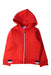 A Red Hooded Sweatshirts from Jacadi in size 4T for boy. (Front View)