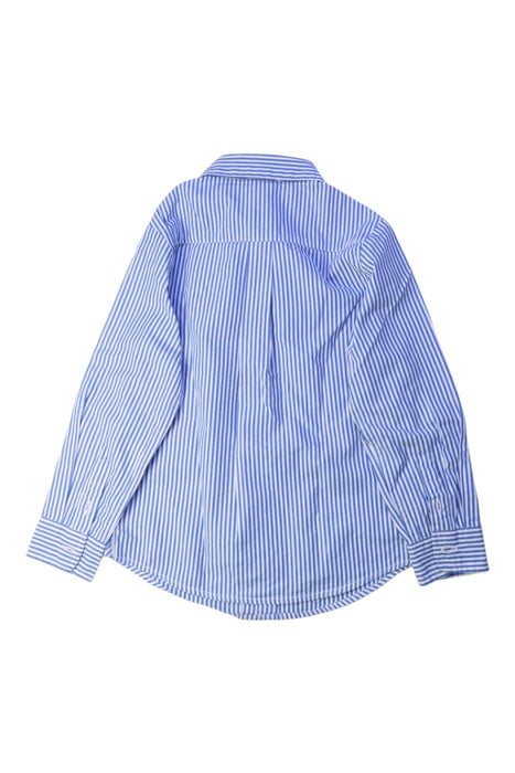 A Blue Long Sleeve Shirts from Jacadi in size 5T for boy. (Back View)