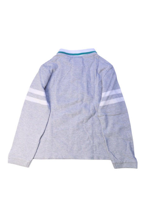 A Grey Long Sleeve Polos from Jacadi in size 6T for boy. (Back View)