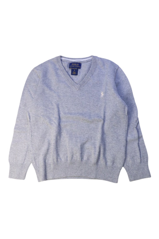 A Grey Knit Sweaters from Polo Ralph Lauren in size 5T for boy. (Front View)