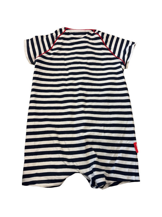 A Navy Short Sleeve Rompers from Ferrari in size 12-18M for boy. (Back View)