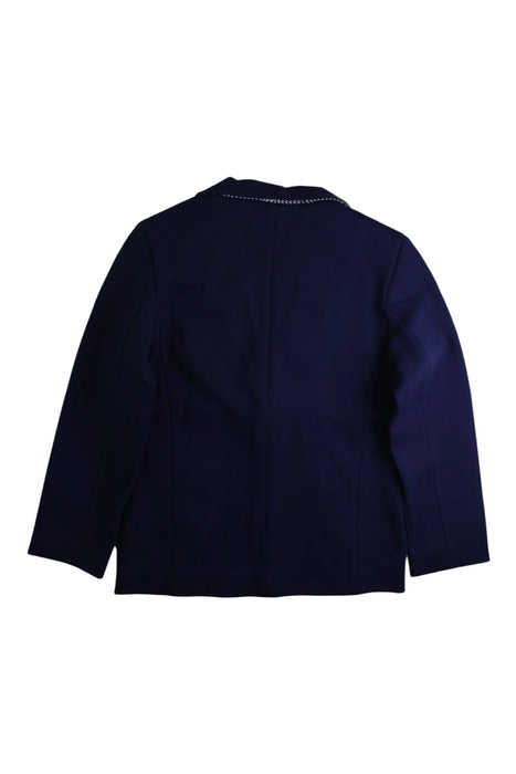 A Navy Blazers from Momonittu in size 10Y for boy. (Back View)