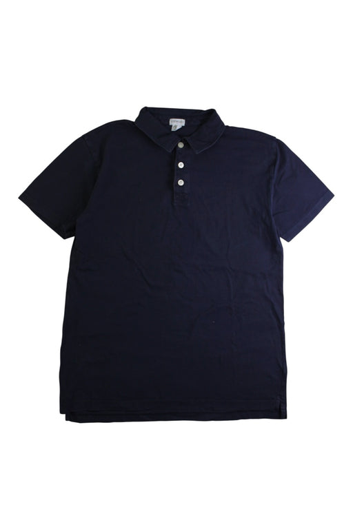 A Navy Short Sleeve Polos from Crewcuts in size 14Y for boy. (Front View)