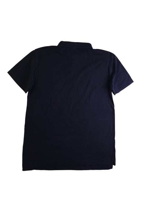 A Navy Short Sleeve Polos from Crewcuts in size 14Y for boy. (Back View)
