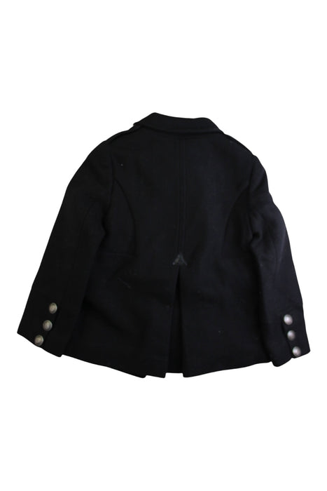 A Black Coats from Bonpoint in size 8Y for girl. (Back View)
