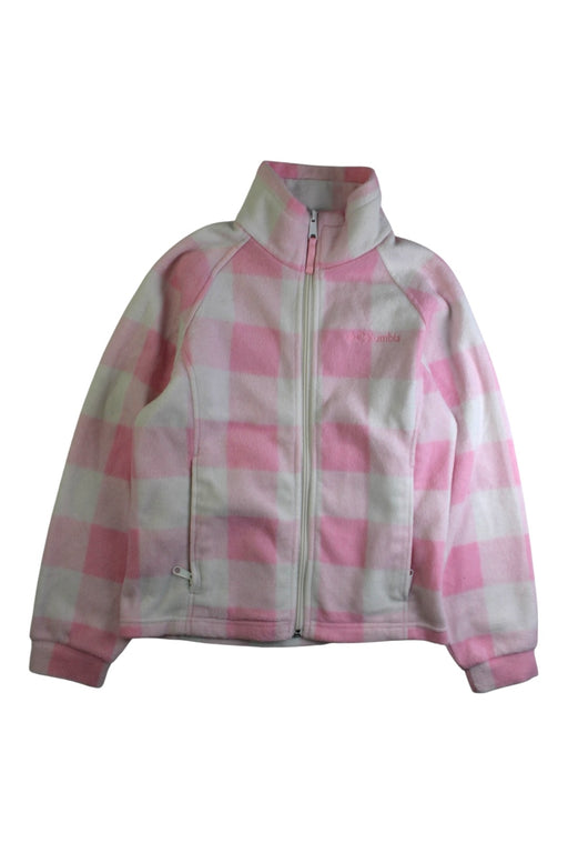A Pink Lightweight Jackets from Columbia in size 10Y for girl. (Front View)