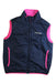 A Pink Outerwear Vests from Mont-bell in size 7Y for girl. (Back View)