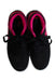 A Black Sneakers from Air Jordan in size 12Y for girl. (Back View)