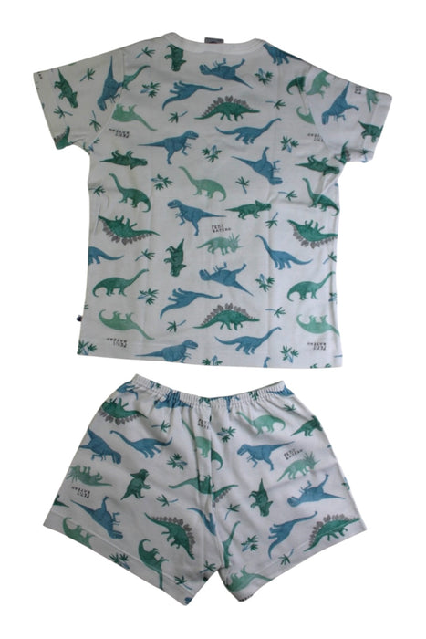 A White Shorts Sets from Petit Bateau in size 6T for boy. (Back View)