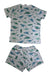 A White Shorts Sets from Petit Bateau in size 6T for boy. (Back View)