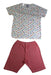 A Multicolour Shorts Sets from Petit Bateau in size 6T for boy. (Front View)