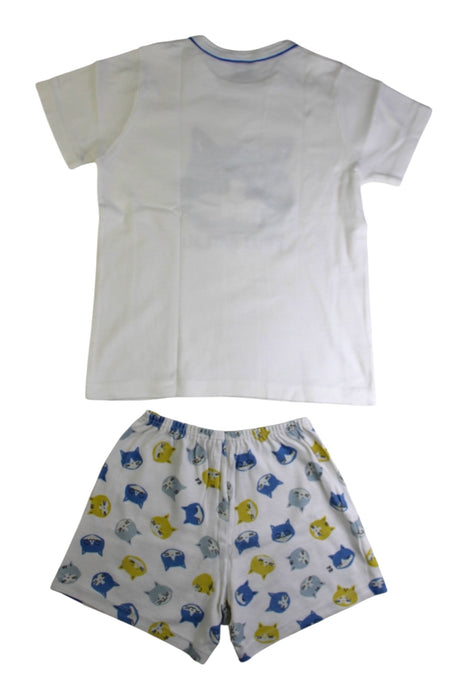 A White Shorts Sets from Petit Bateau in size 6T for boy. (Back View)