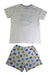 A White Shorts Sets from Petit Bateau in size 6T for boy. (Back View)