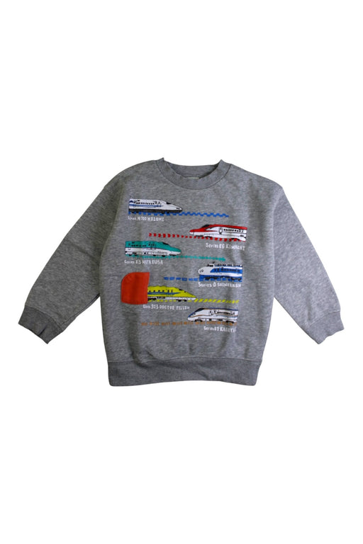 A Grey Crewneck Sweatshirts from BEAMS in size 4T for boy. (Front View)