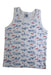 A White Sleeveless Tops from Petit Bateau in size 6T for boy. (Front View)