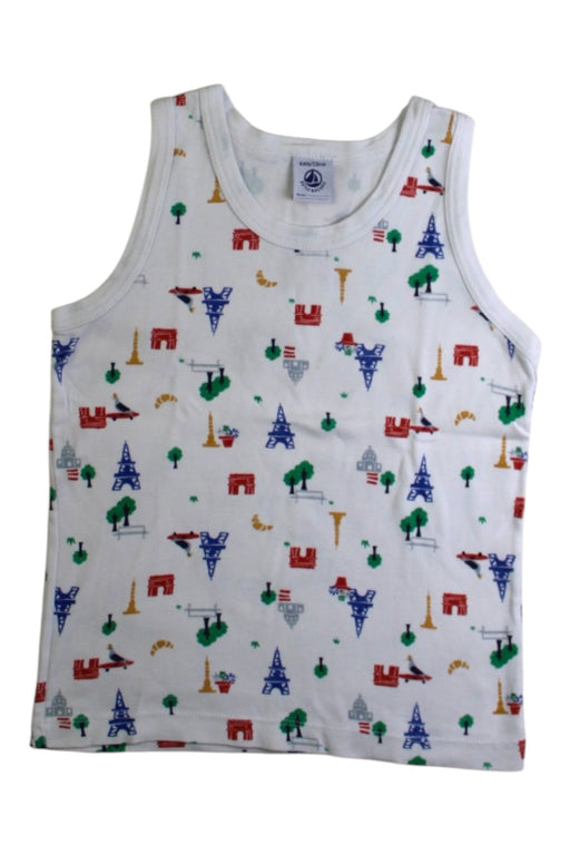 A Multicolour Sleeveless T Shirts from Petit Bateau in size 6T for boy. (Front View)