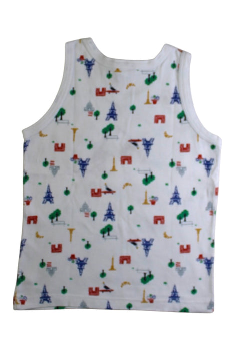 A Multicolour Sleeveless T Shirts from Petit Bateau in size 6T for boy. (Back View)