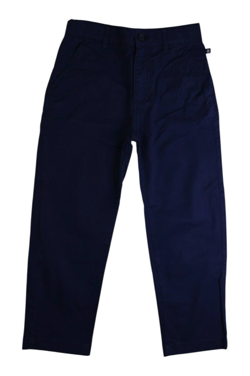 A Navy Casual Pants from Petit Bateau in size 6T for boy. (Front View)