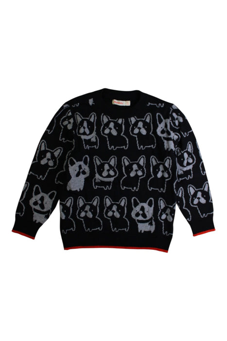 A Black Knit Sweaters from Momonittu in size 6T for boy. (Front View)