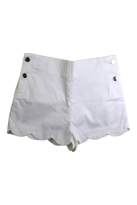 A White Shorts from Jacadi in size 6T for girl. (Front View)