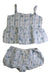 A Blue Shorts Sets from Caramel in size 6T for girl. (Front View)
