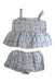 A Blue Shorts Sets from Caramel in size 6T for girl. (Back View)